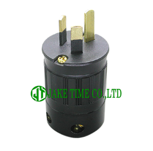Audio Plug AS/NZS 3112 音響級澳規電源插頭 黑色, 鍍金 線徑 17mm