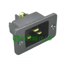 Audio Connector IEC 60320 C20 歐規音響級電源插座  黑色, 鍍銠