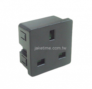 JT-B45 歐規英式1U size 45mm*45mm 機櫃電源插座
