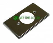 不锈钢白铁 墙壁插座盖板(单孔,15Amp插座适用)