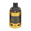 Audio Connector IEC 60320 C7 音响级欧规电源插座  金色烤漆, 黑色碳纤维外壳, 镀金