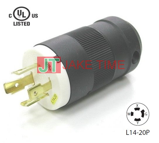 JT-1420LP NEMA L14-20P 美规引挂式插头