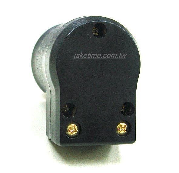 Audio Plug AS/NZS 3112 音响级澳规电源插头 黑色, 直角L型, 镀金